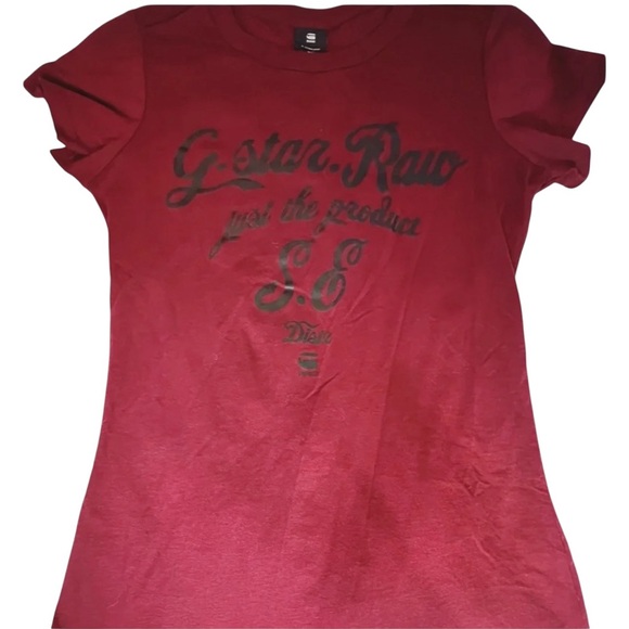 G-STAR RAW FITTED FINE LINE GRAPHIC SLIM T-SHIRT - Picture 1 of 5